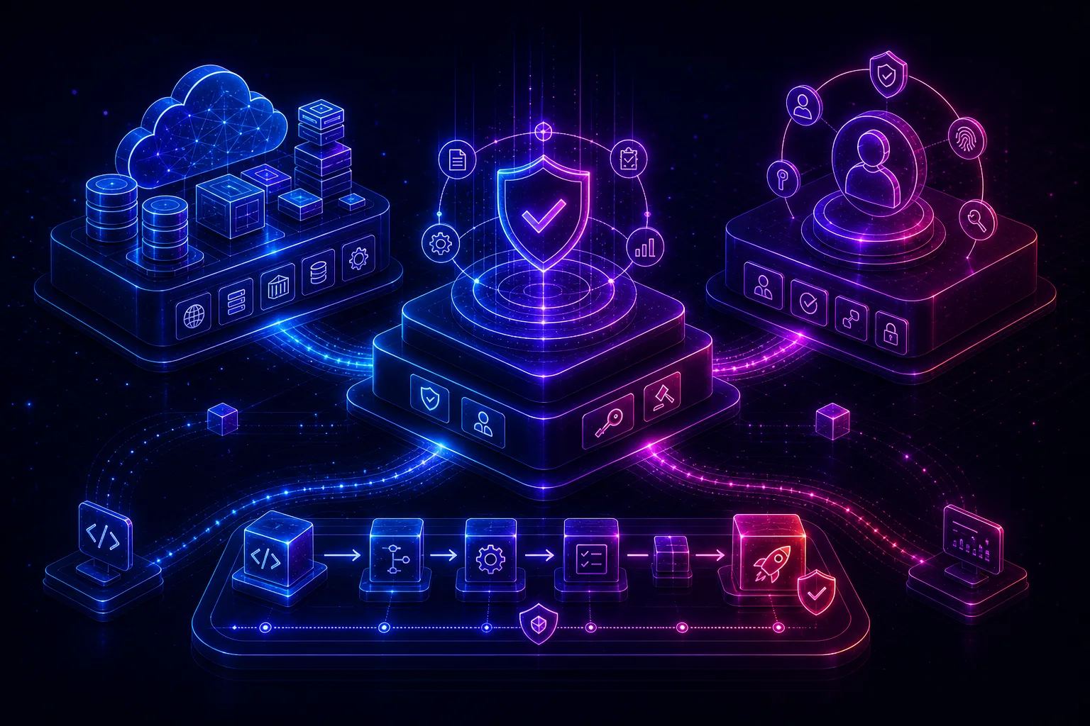Cloudový základ, identity a životní cyklus změn