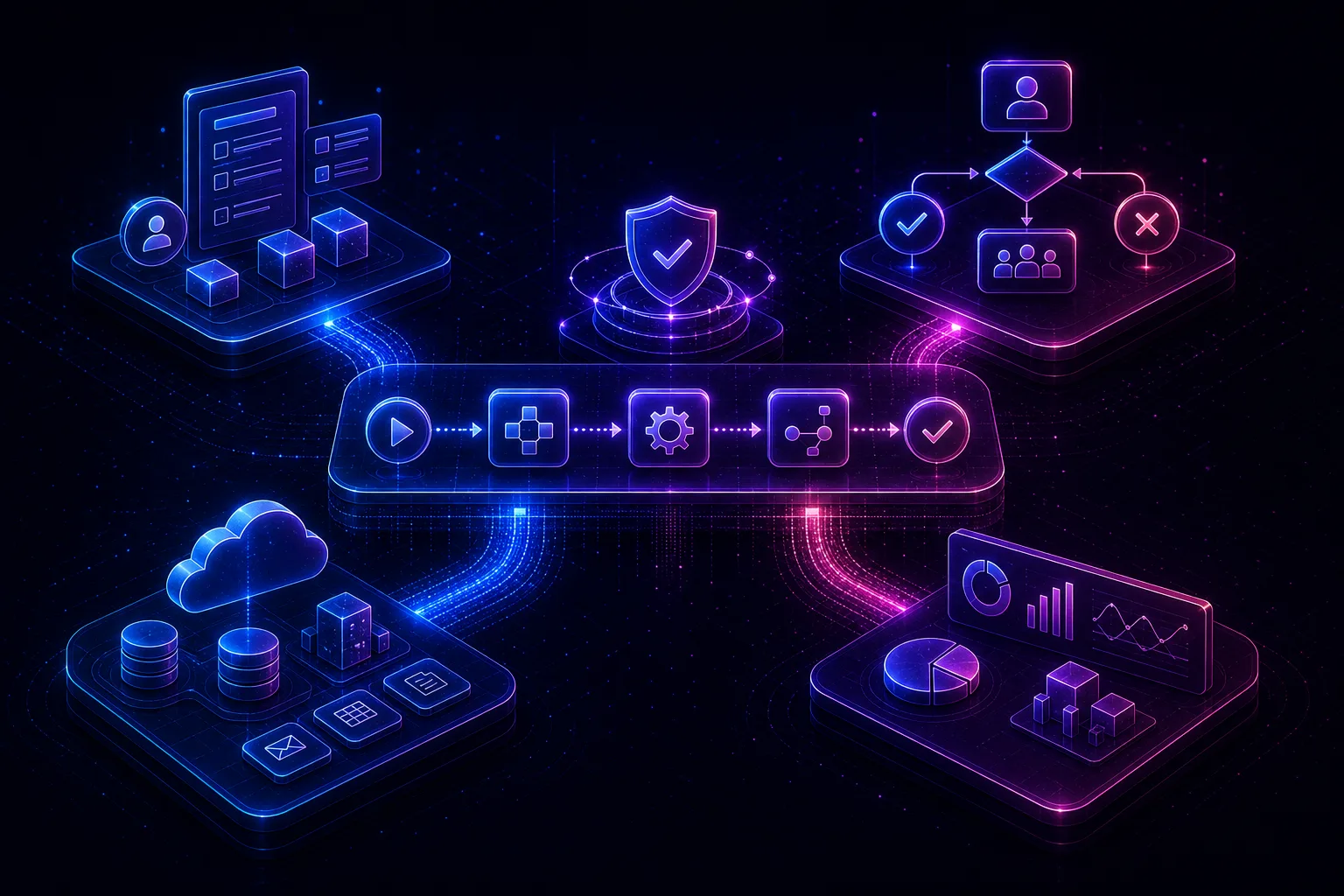 Interní aplikace, schvalování, cloudové procesy a reporting